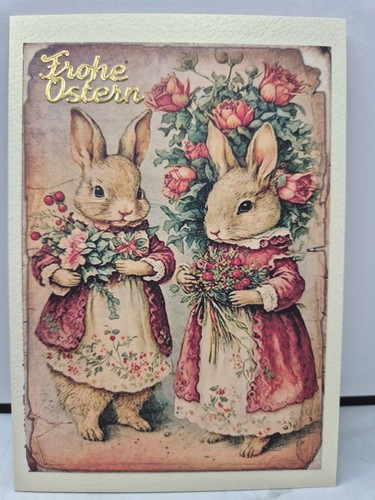 Karte frohe ostern hasen - karte,