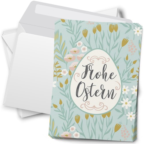 Osterkarten mit umschlag - mit,