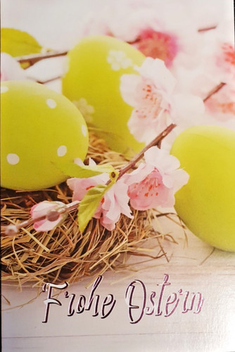 Karte frohe ostern - karte,