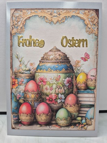 Karte frohe ostern eier - frohe,