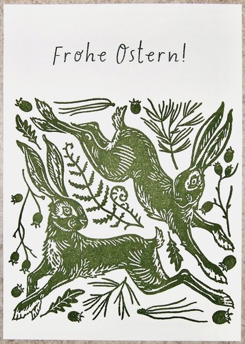 Postkarte frohe ostern - postkarte, ostern"