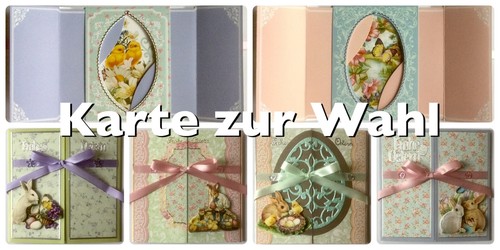 Grußkarte frohe ostern - frohe,