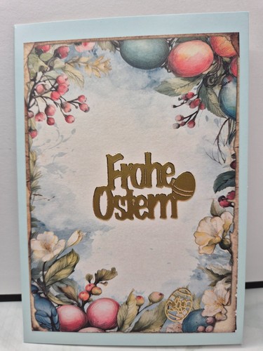 Karte frohe ostern - karte, eier