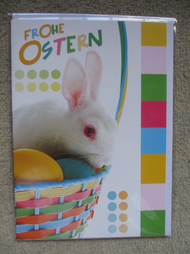 Frohe ostern grußkarte - frohe,
