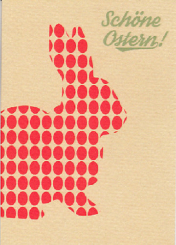 *Postkarte*Frohe*Ostern*Roter