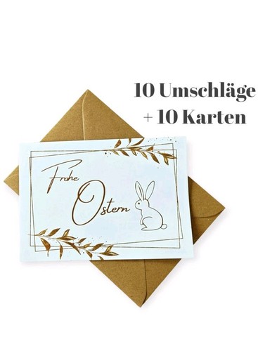 Grußkarten mit 10 - 10,