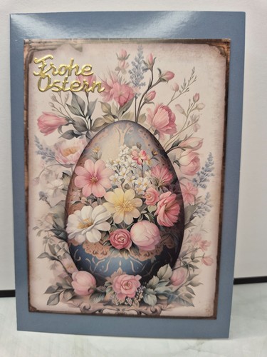 Karte frohe ostern mit - karte, ei
