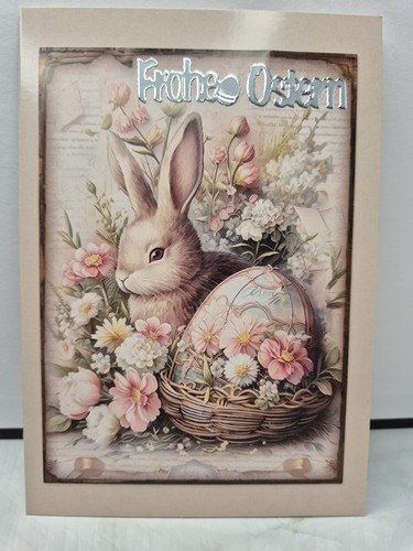 Karte frohe ostern hase - karte,