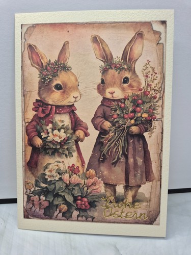 Karte frohe ostern - frohe, hasen
