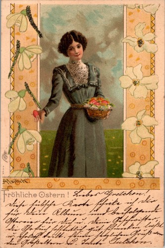 Litho künstlerkarte sig - ak,
