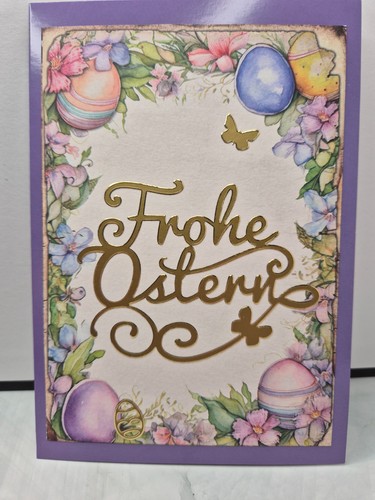 Karte frohe ostern eier - ostern,