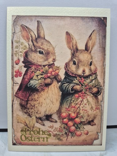 Karte frohe ostern hasen - frohe,
