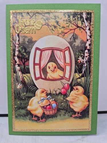 Karte frohe ostern kücken - karte,