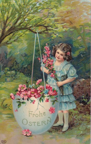 Postkarte frohe ostern - postkarte,