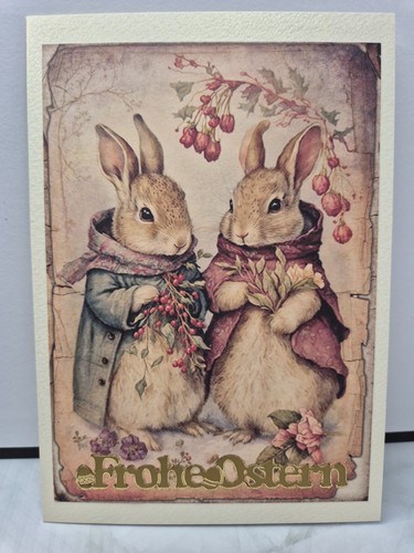 Karte frohe ostern hasen - karte,