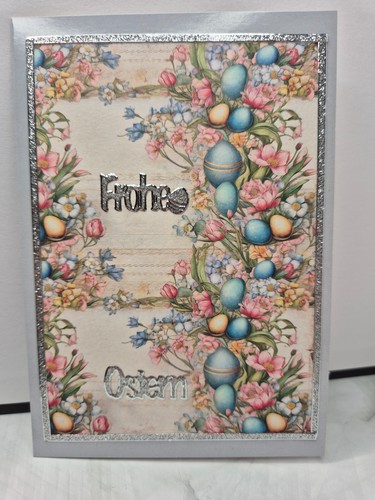 Karte frohe ostern - frohe, eier