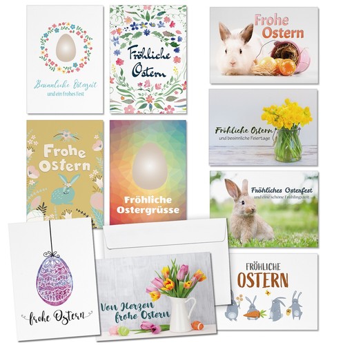 Osterkarten set karten - osterkarten, 10