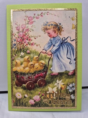 Karte frohe ostern kücken - karte,