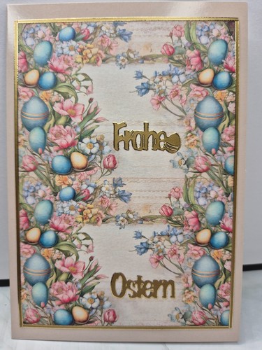 Karte frohe ostern - karte, eier