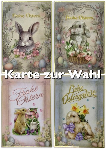 Osterkarte frohe ostern - frohe,