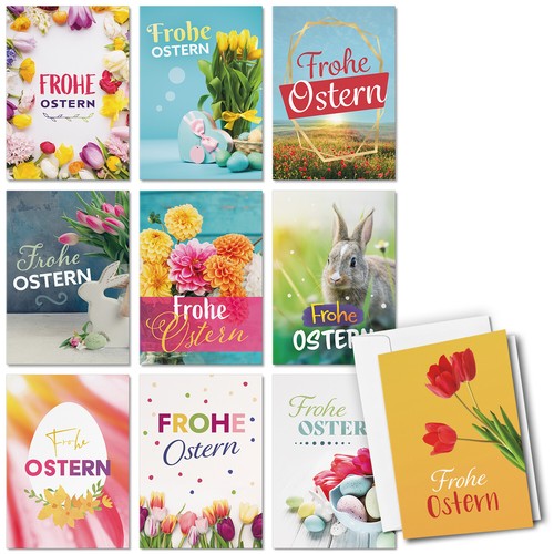 Osterkarten set frohe - osterkarten,