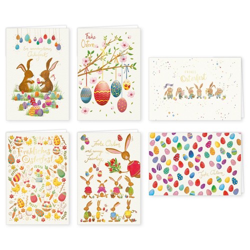 Grußkarten ostern set inkl - ostern,