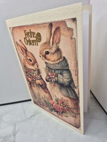 Karte frohe ostern hasen - karte,