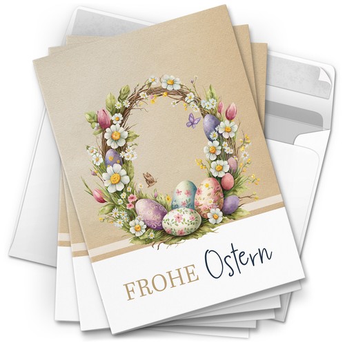 Osterkarten mit umschlag - 10,