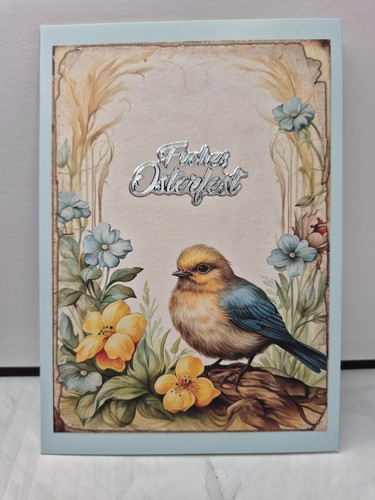Karte frohe ostern vogel - frohe,