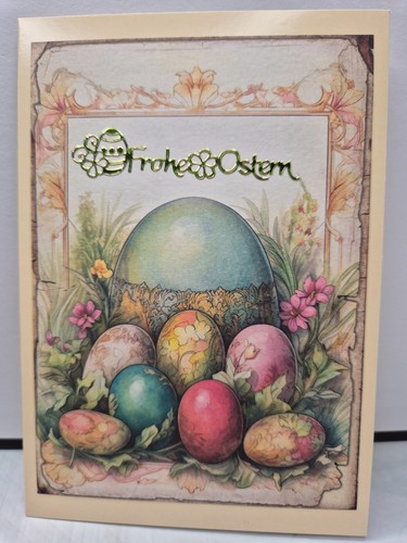 Karte frohe ostern eier - karte,