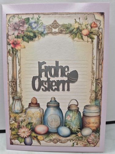 Karte frohe ostern - ostern, eier